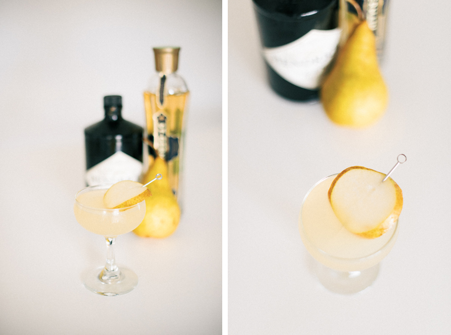 Elderflower Pear Cocktail Thanksgiving Cocktail